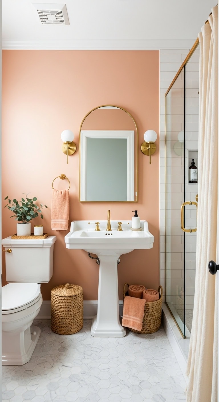 warm and inviting bathroom transformation