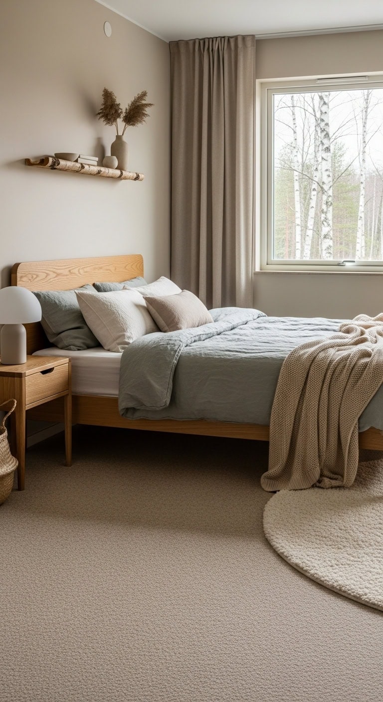 warm clean cozy minimalist sanctuary