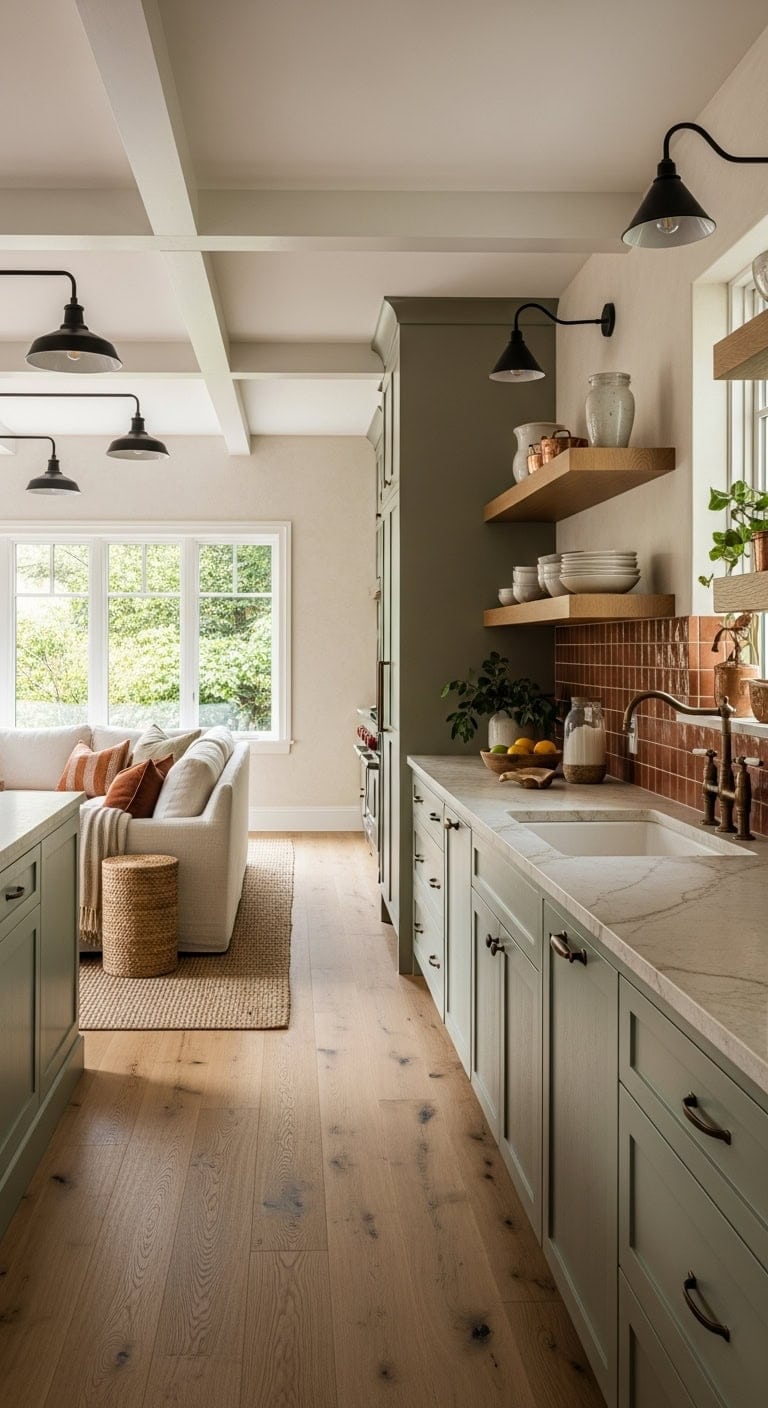 warm cohesive functional open concept
