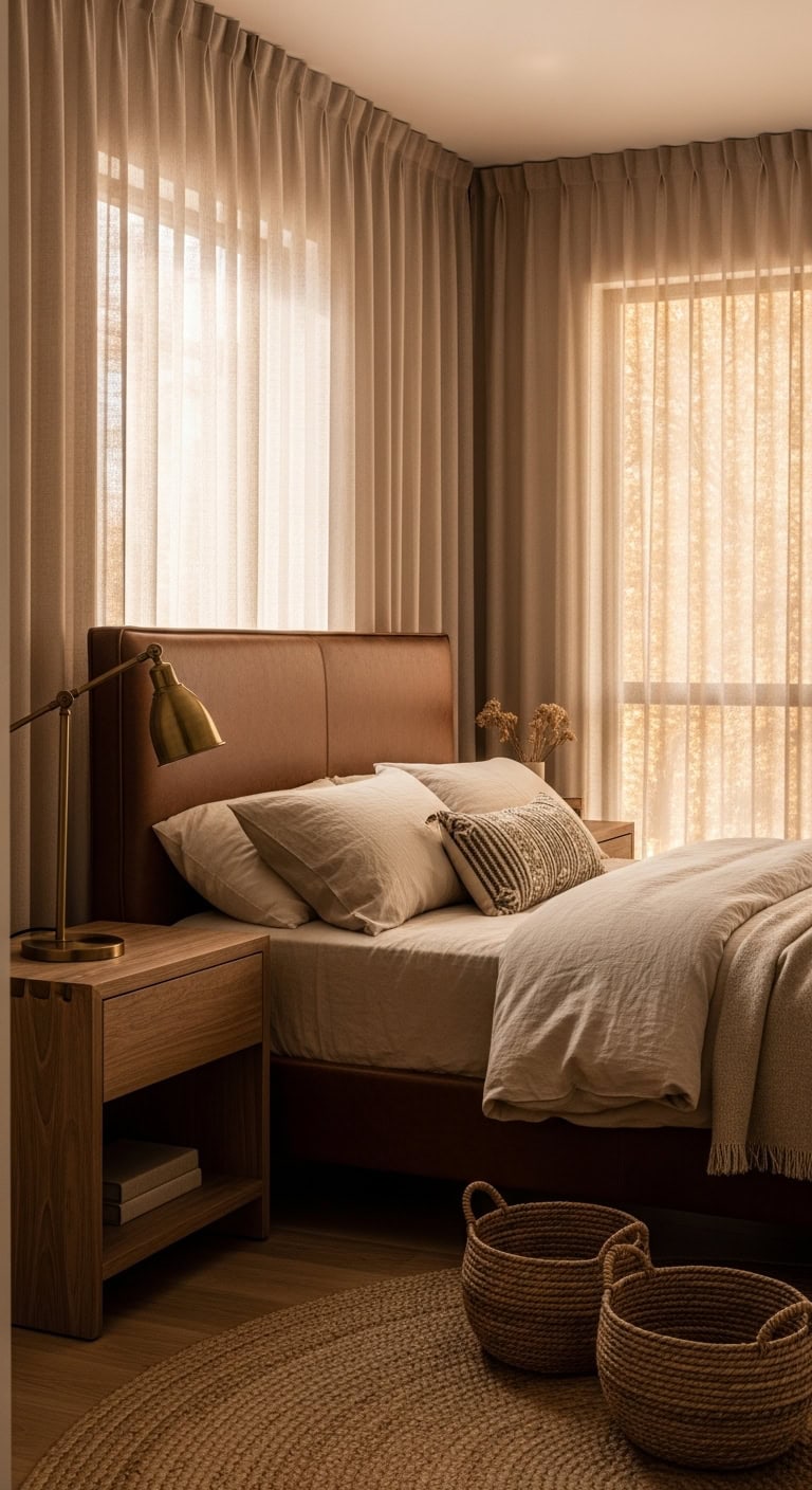 warm earthy bedroom design inspirations