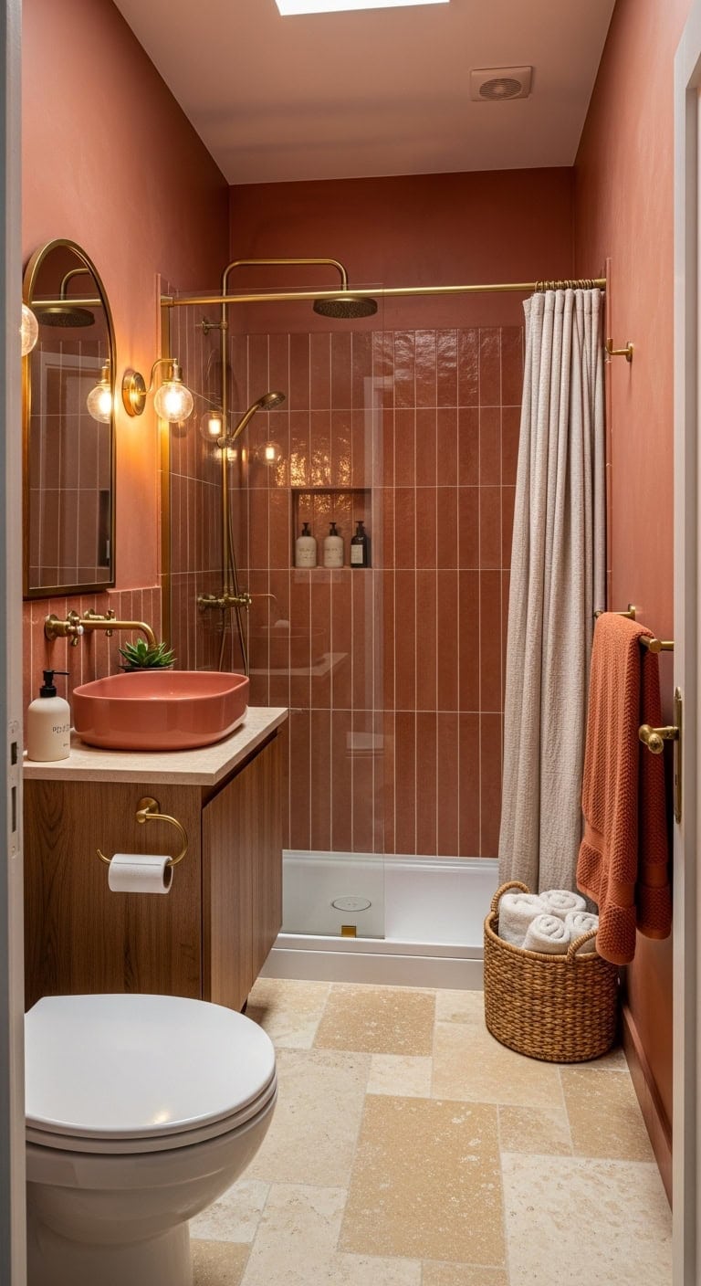 warm grounded mediterranean bathroom retreat