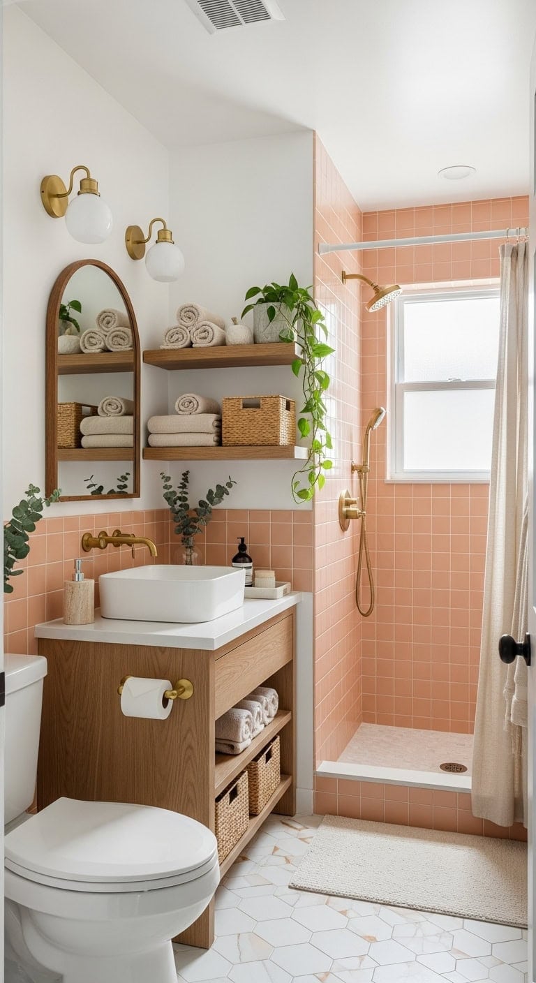 warm organic open timeless bathroom sanctuary
