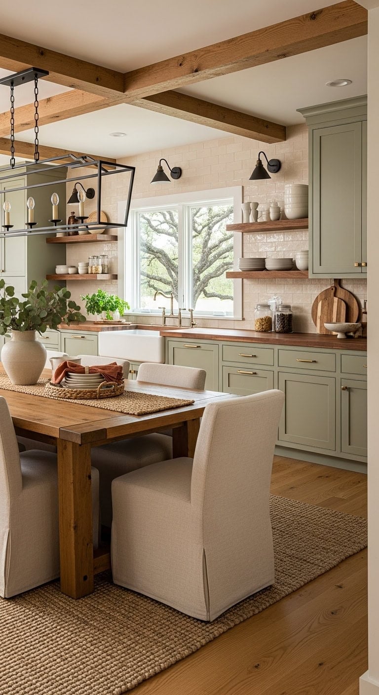 warm rustic inviting family gathering space