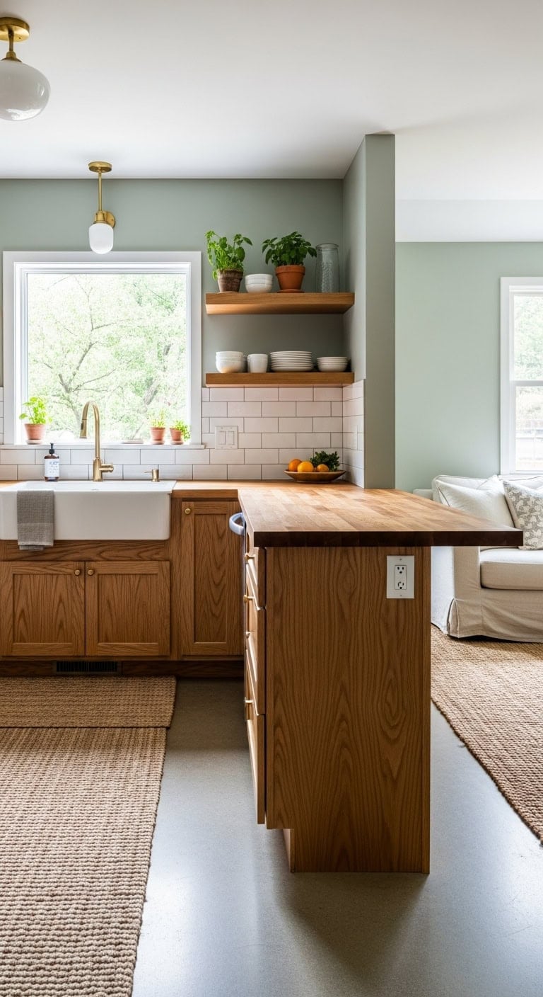 welcoming open concept living space