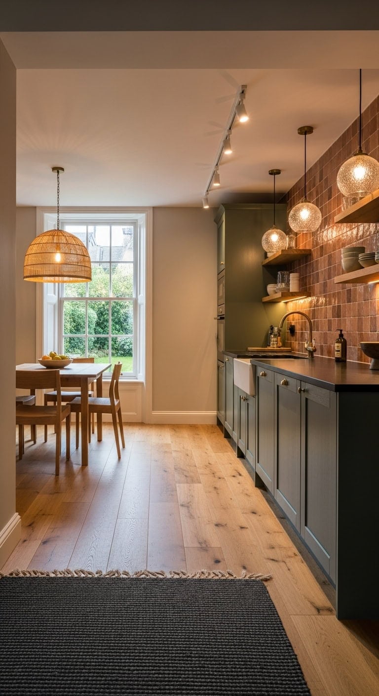 zonal lighting defines open spaces