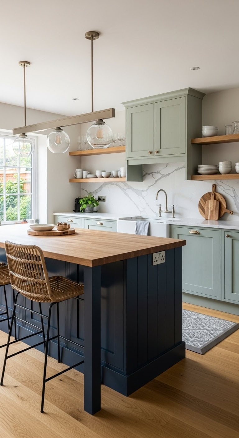 zoning open concept with island