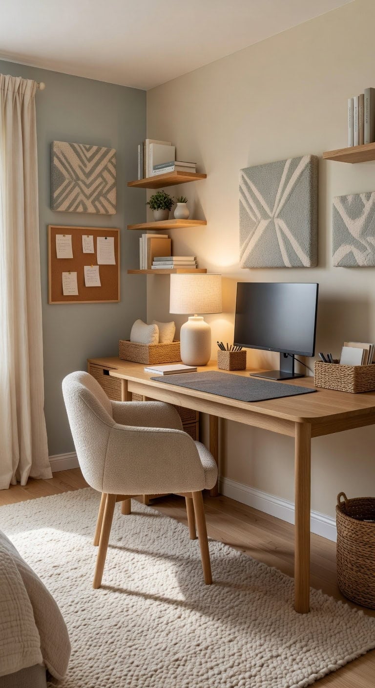 acoustically optimized home office sanctuary