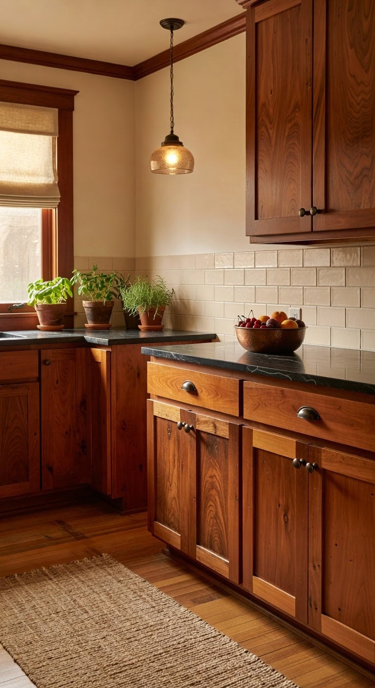 aged cherry cabinets gracefully mature