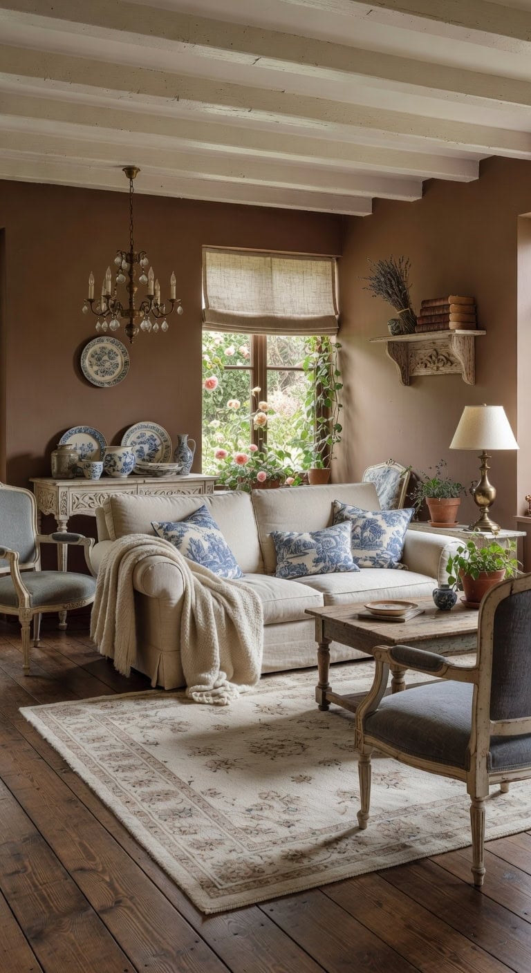 aged dark rustic french charm