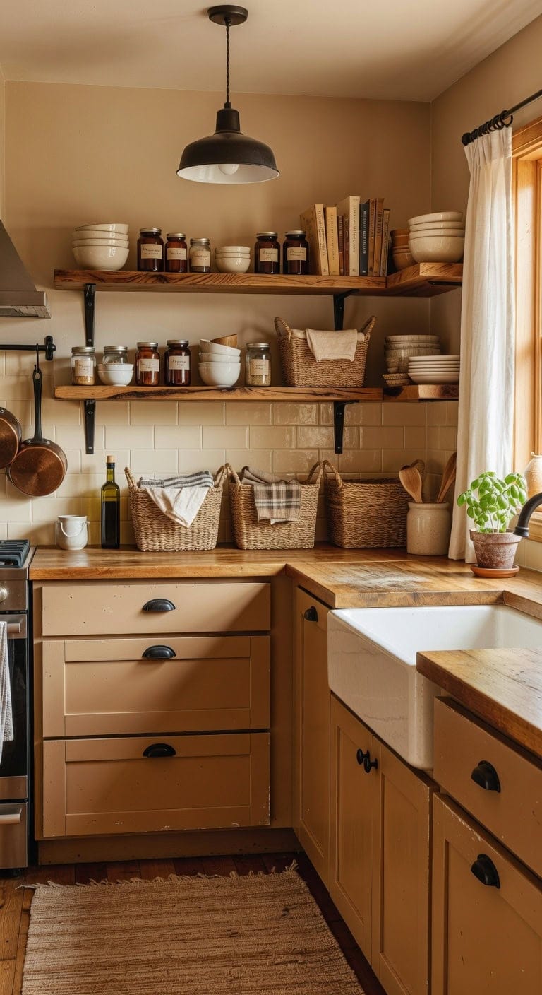 approachable textured organized display