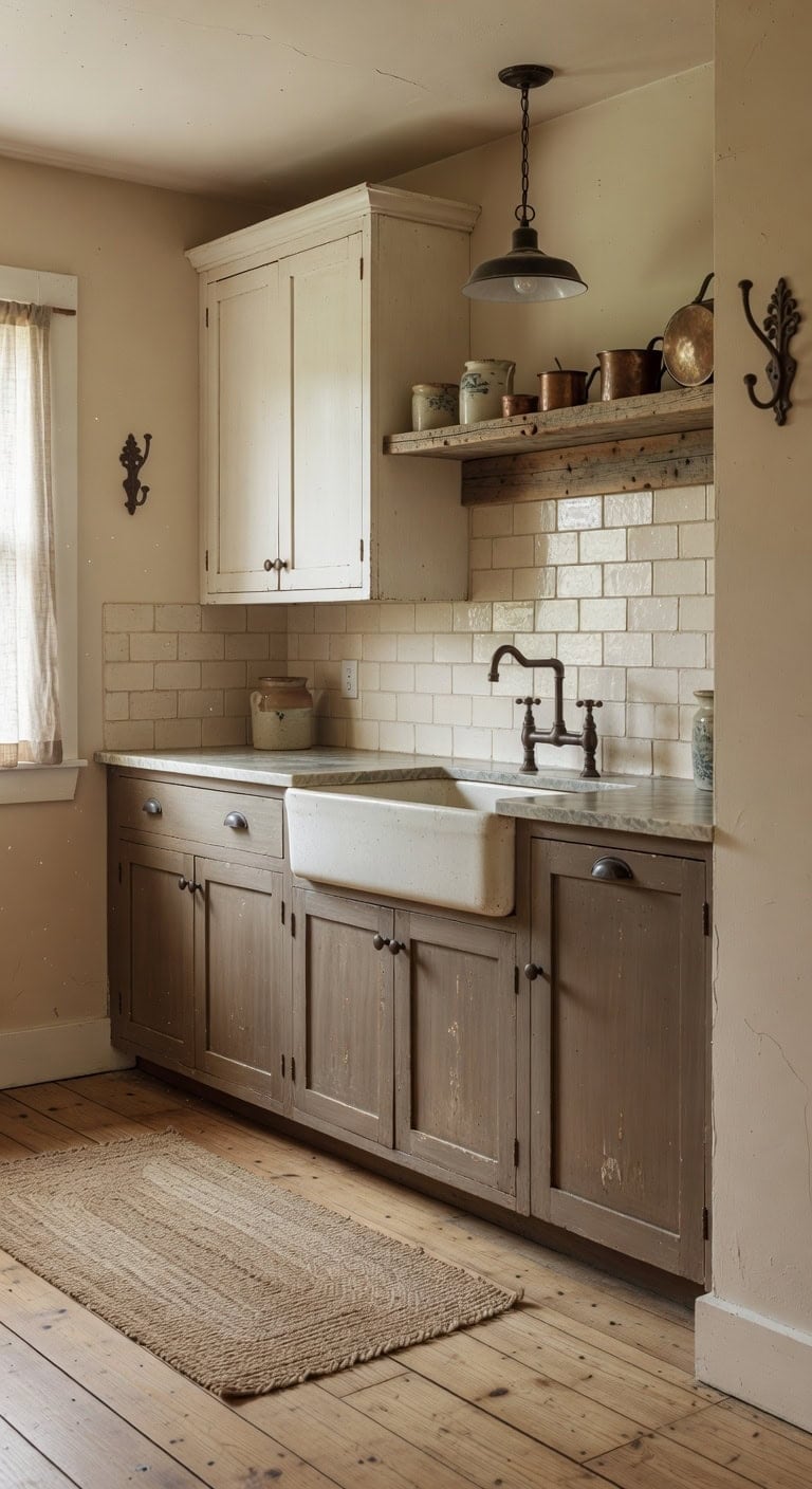 authentic aged finish with milk paint