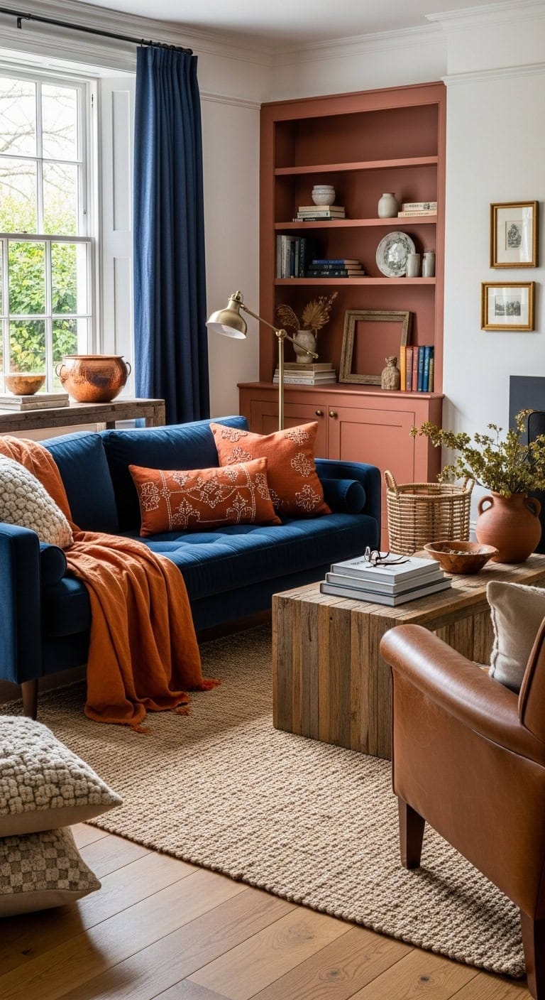 balanced blue orange color harmony