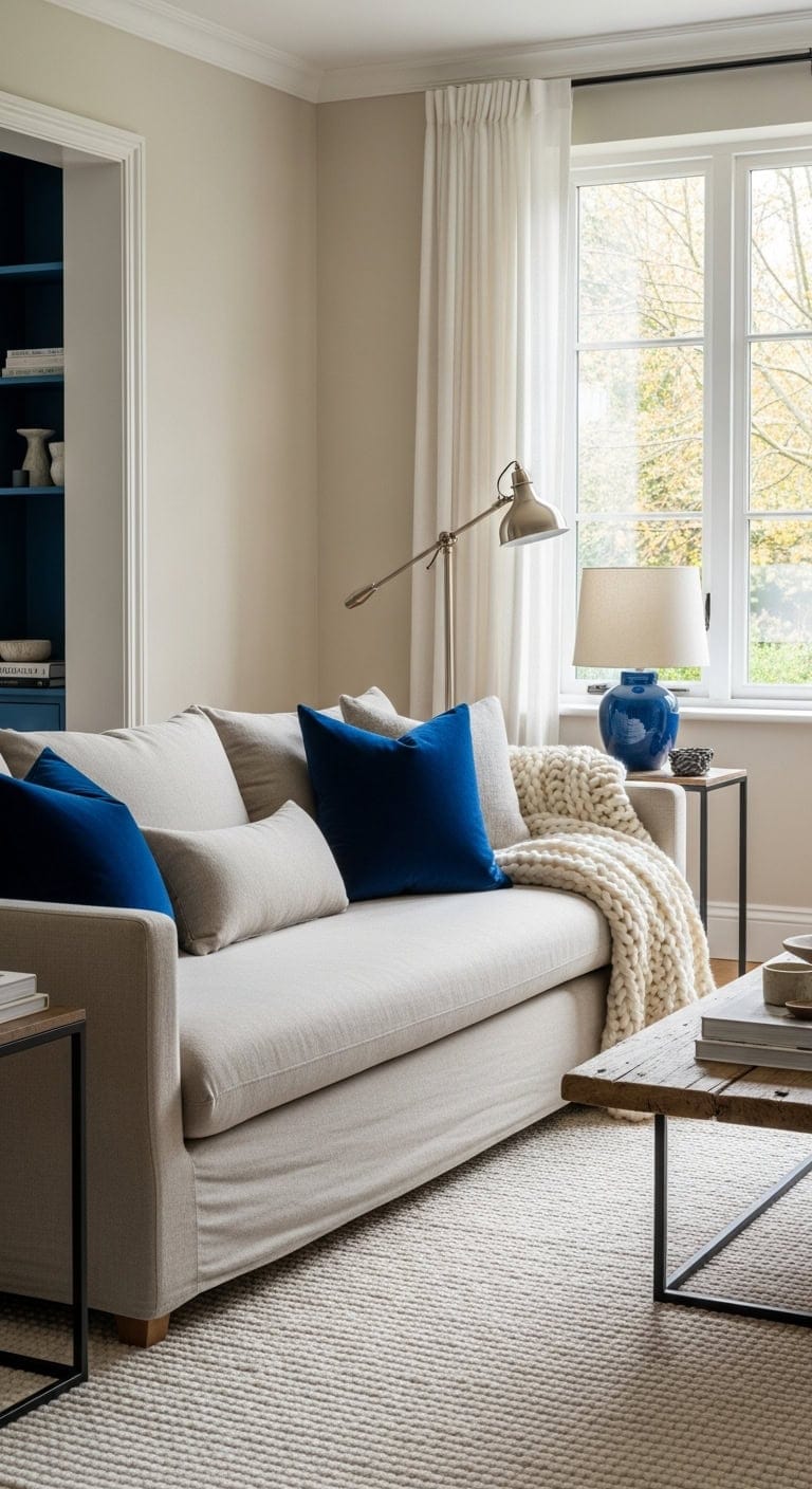 bold accents neutral backdrop