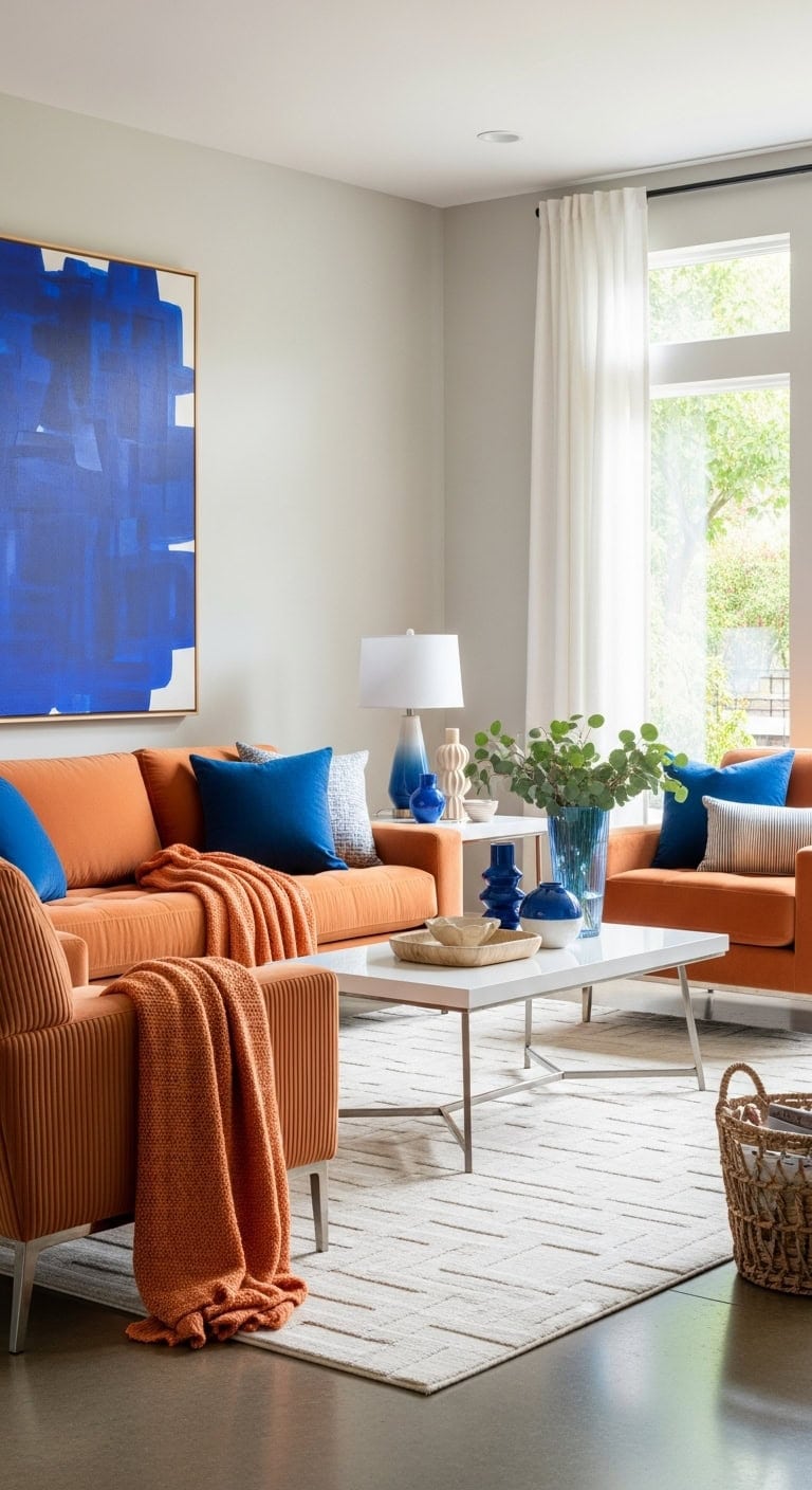 bold cobalt contemporary chic