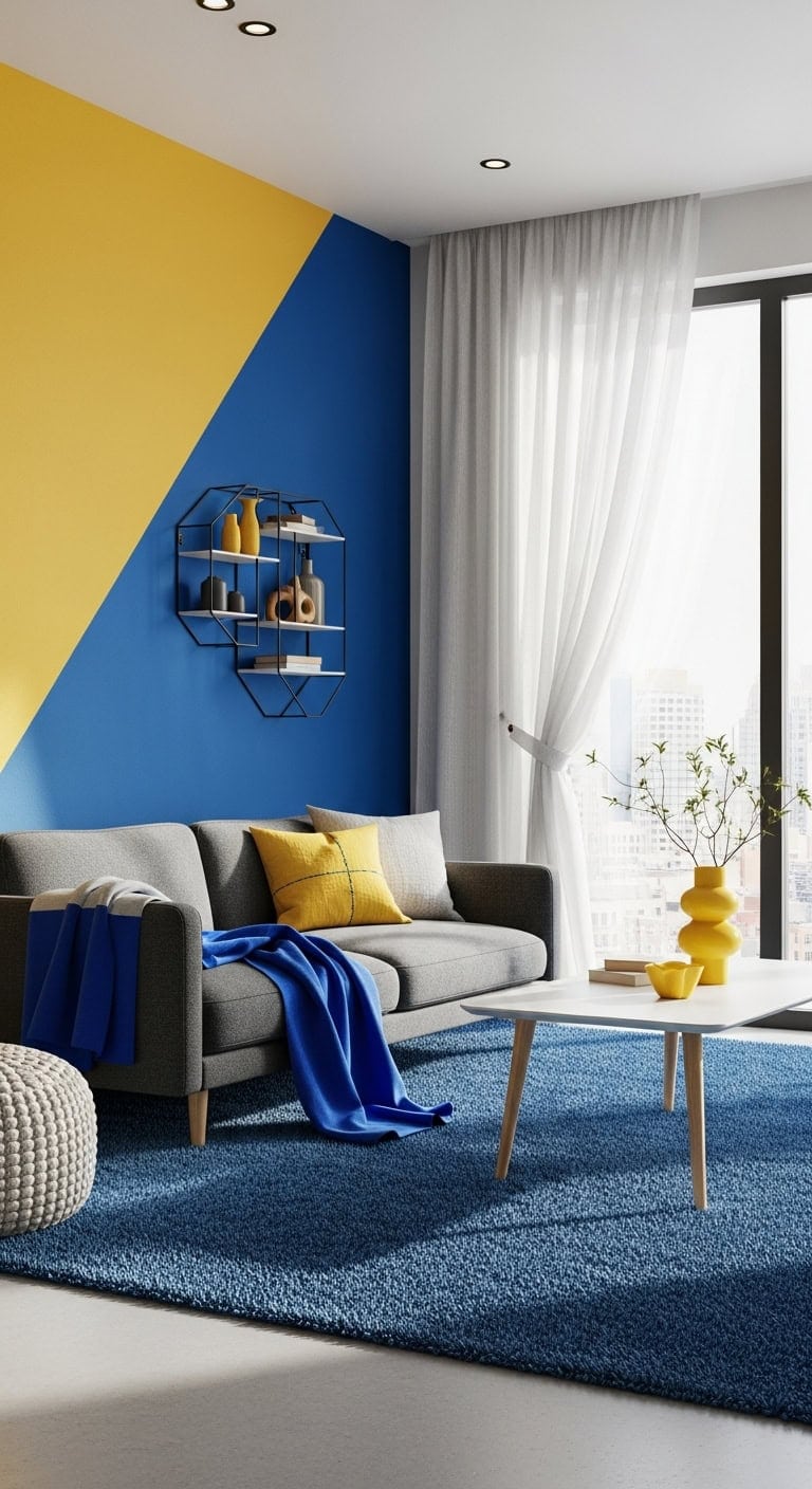 bold color blocking minimalist design