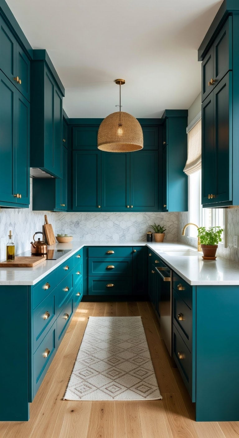bold dramatic textural kitchen design