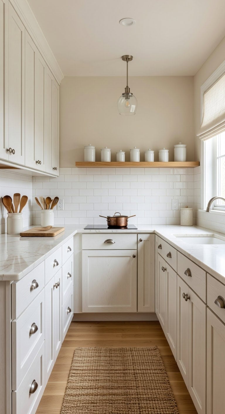 bright airy visually expanded kitchen space