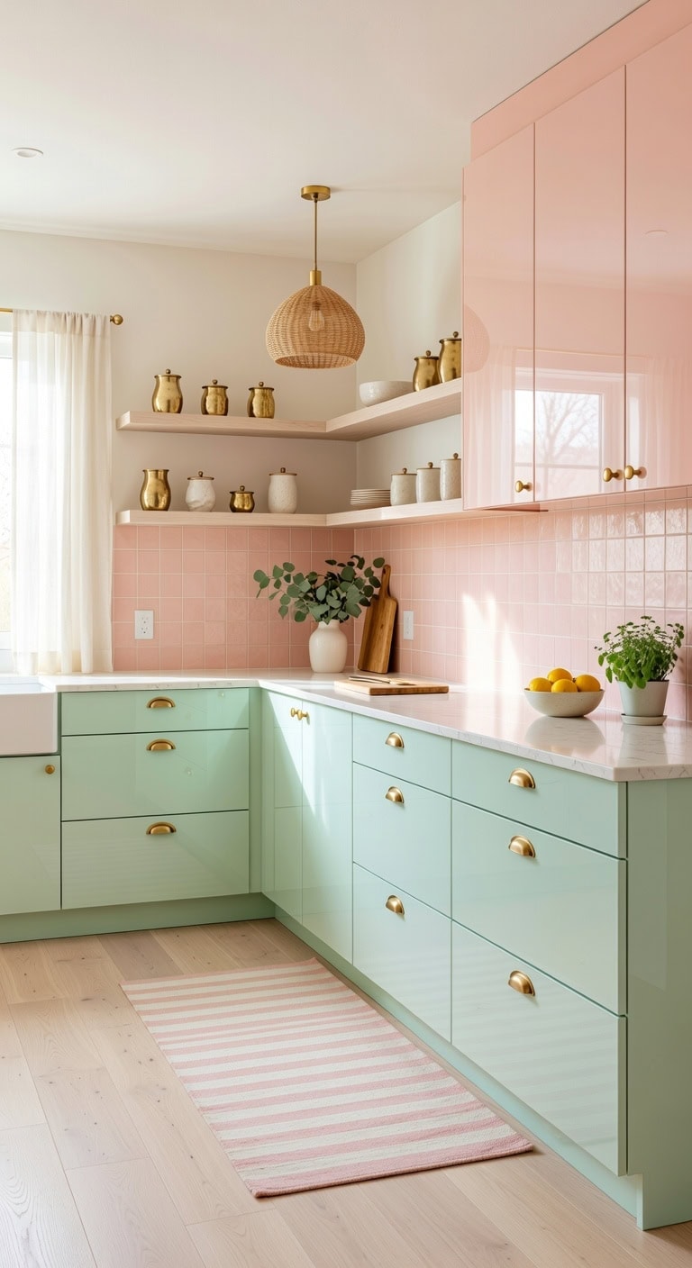 cheerful fresh modern inviting kitchen