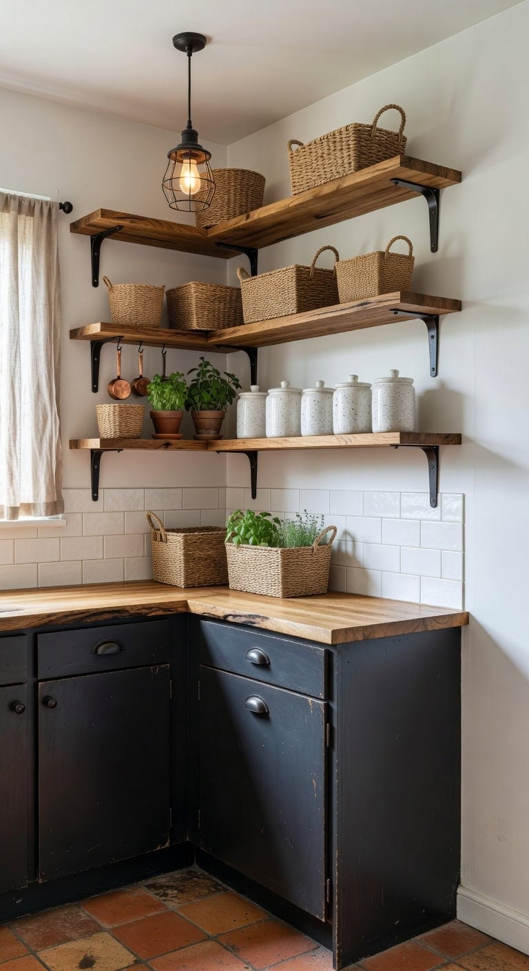 clever corner kitchen storage solution
