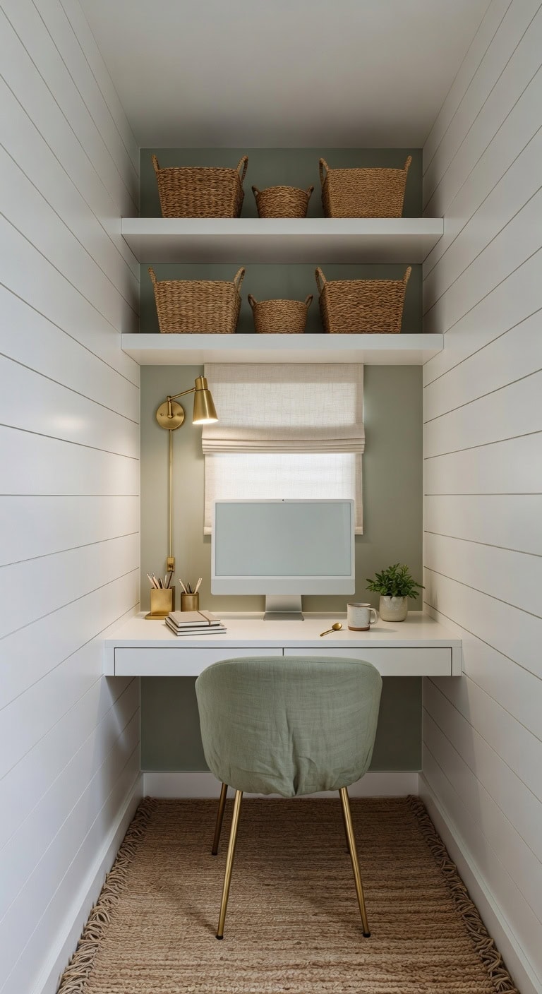 closet to cloffice compact workspace solution