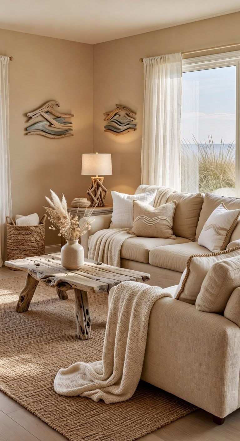 coastal chic natural textures soothing palette