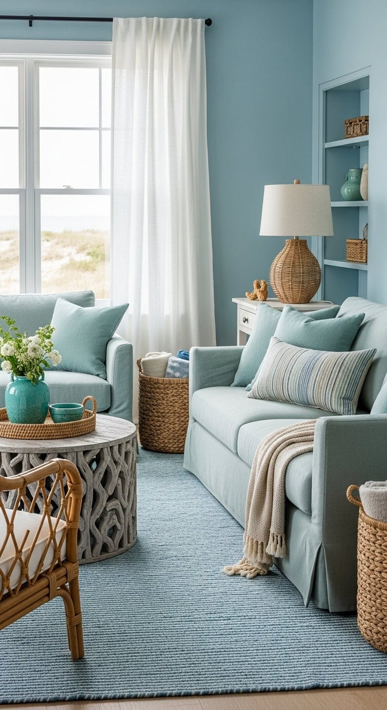 coastal relaxed textured serene