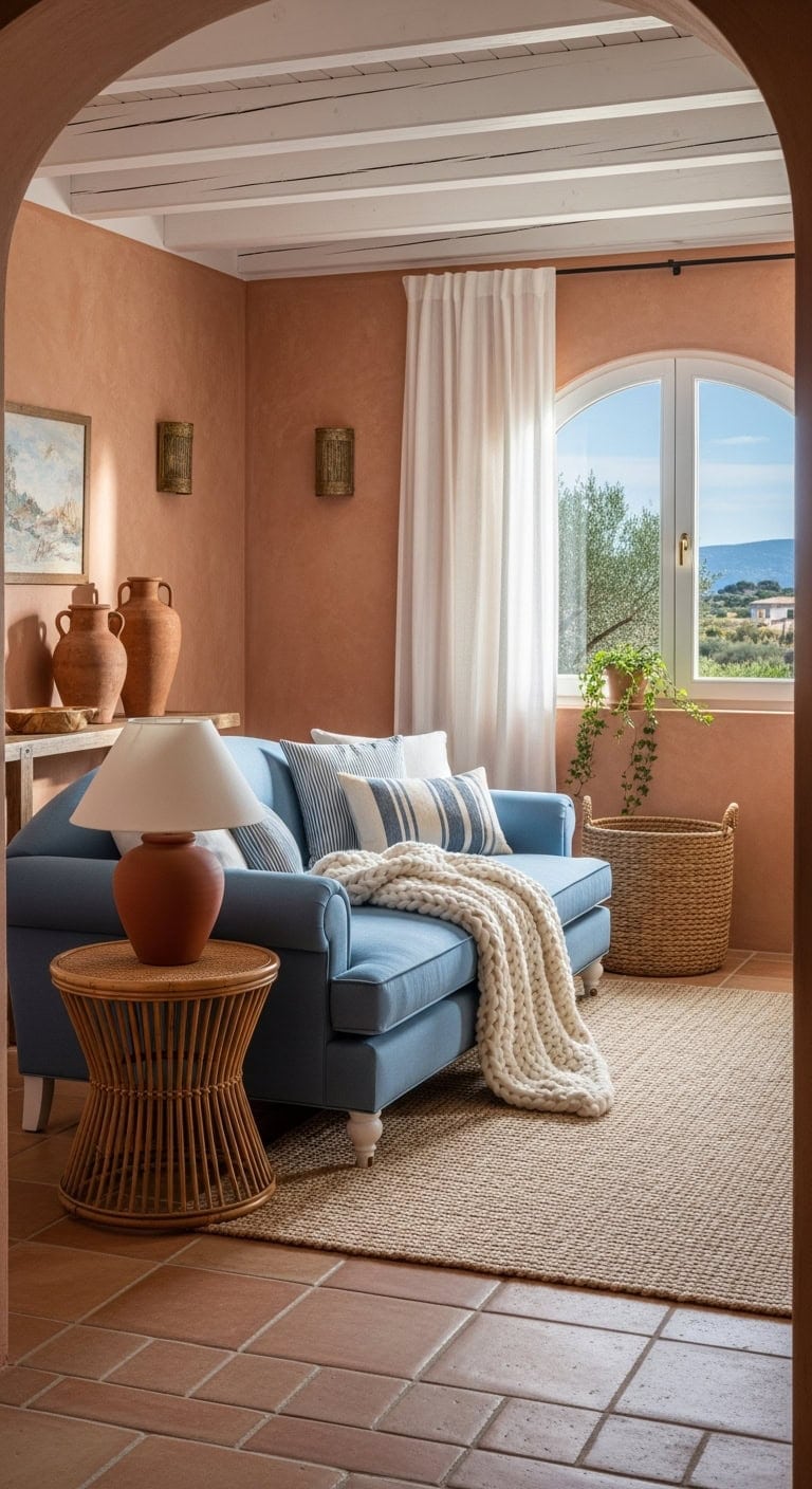 coastal villa atmosphere rustic and fresh