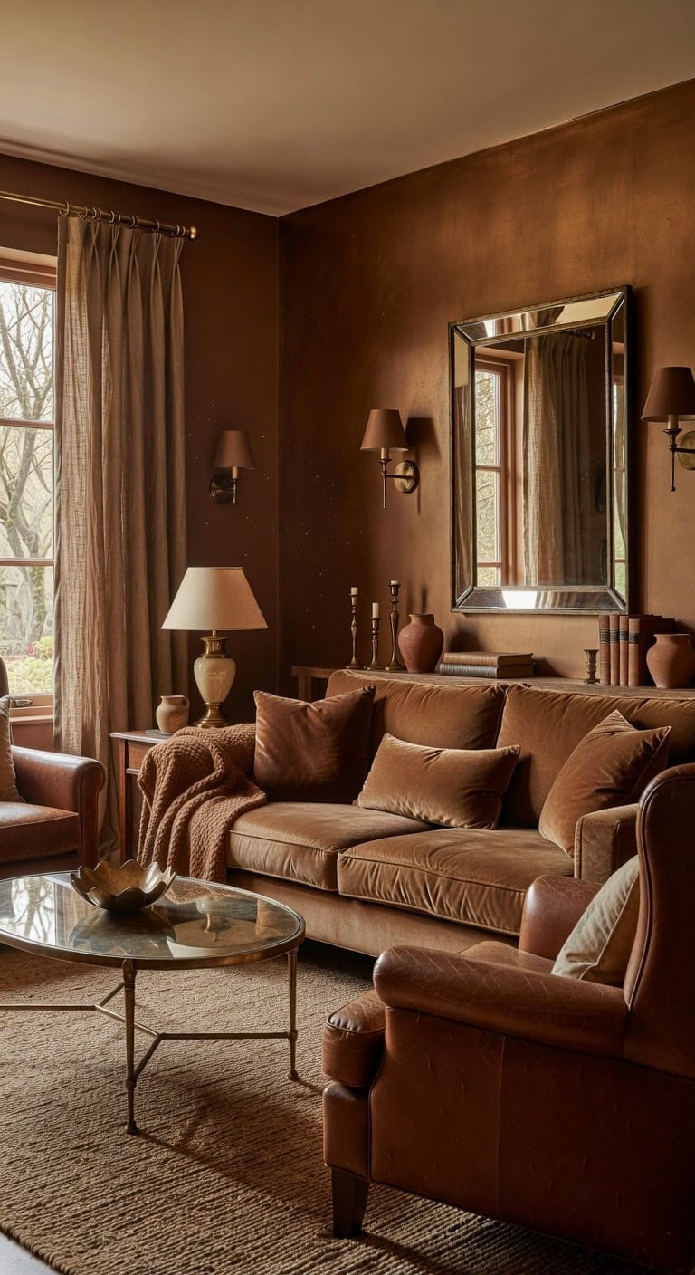 collected intentional warm metallic accents