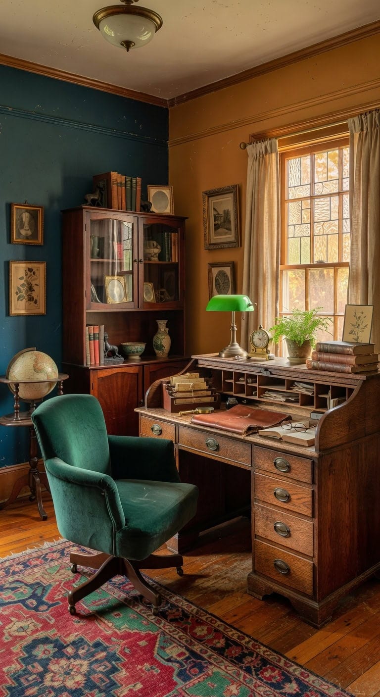collected over time eclectic vintage office