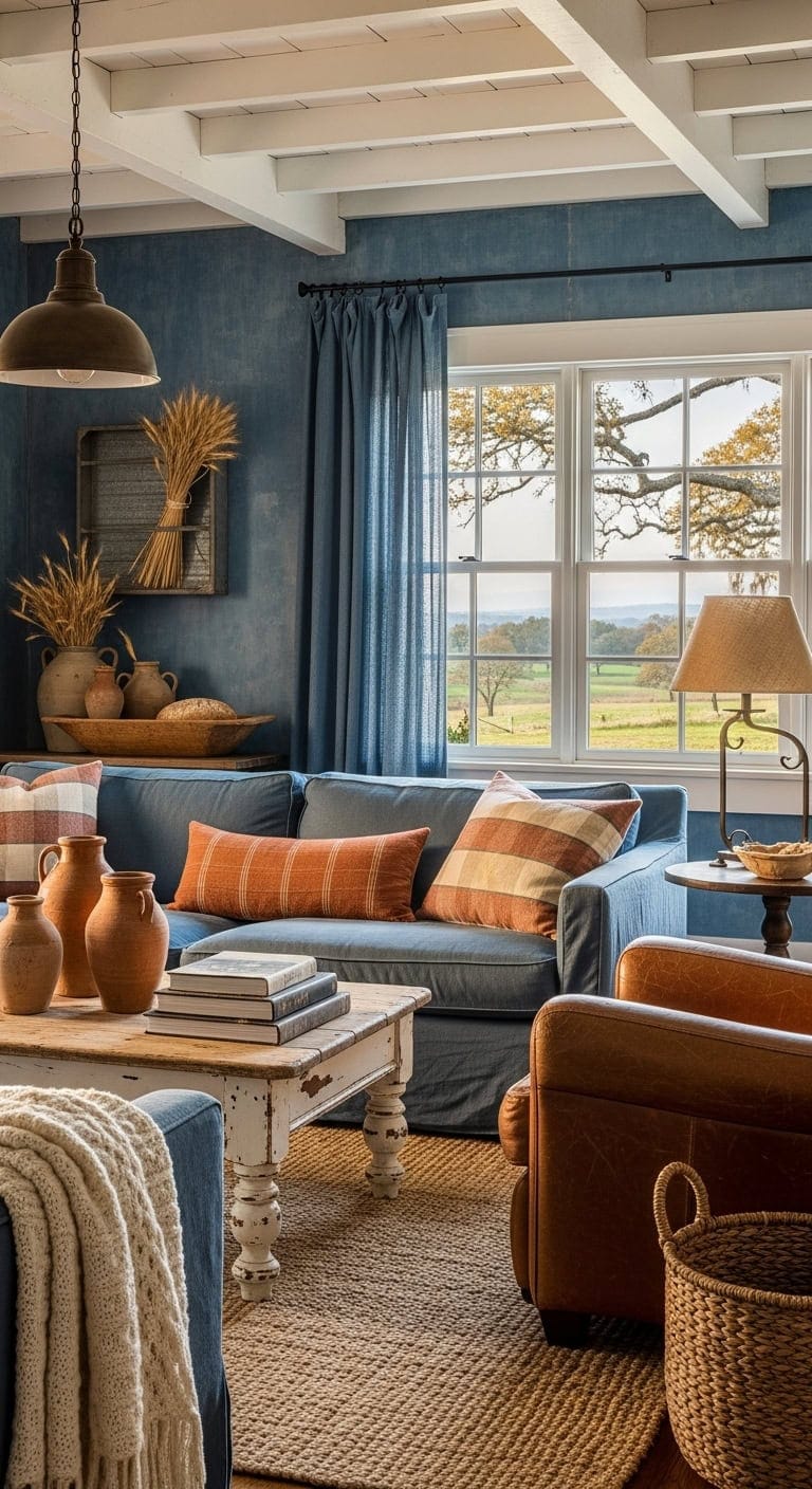 collected warm rustic comforting