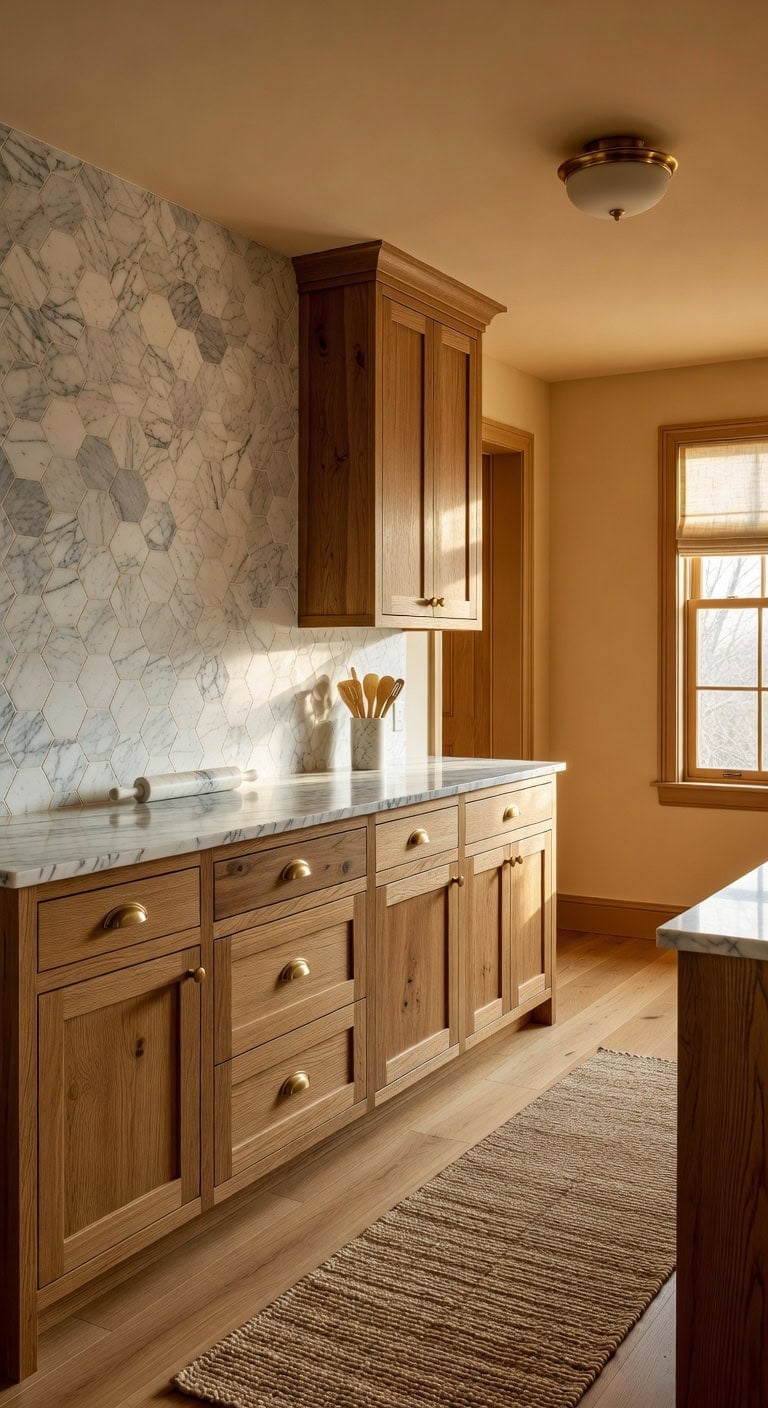 collected warmth polished elegance kitchen