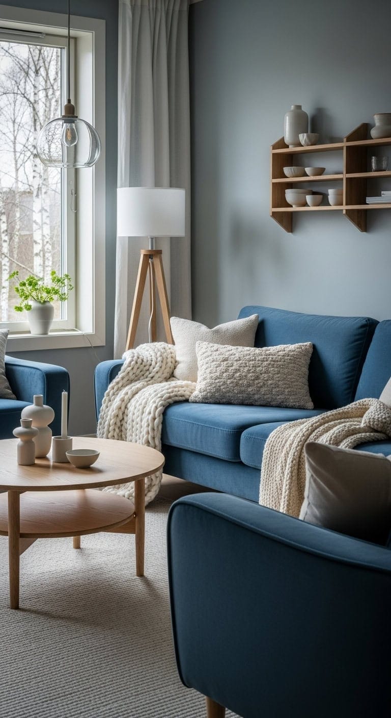 comfortable nordic inspired living room sanctuary