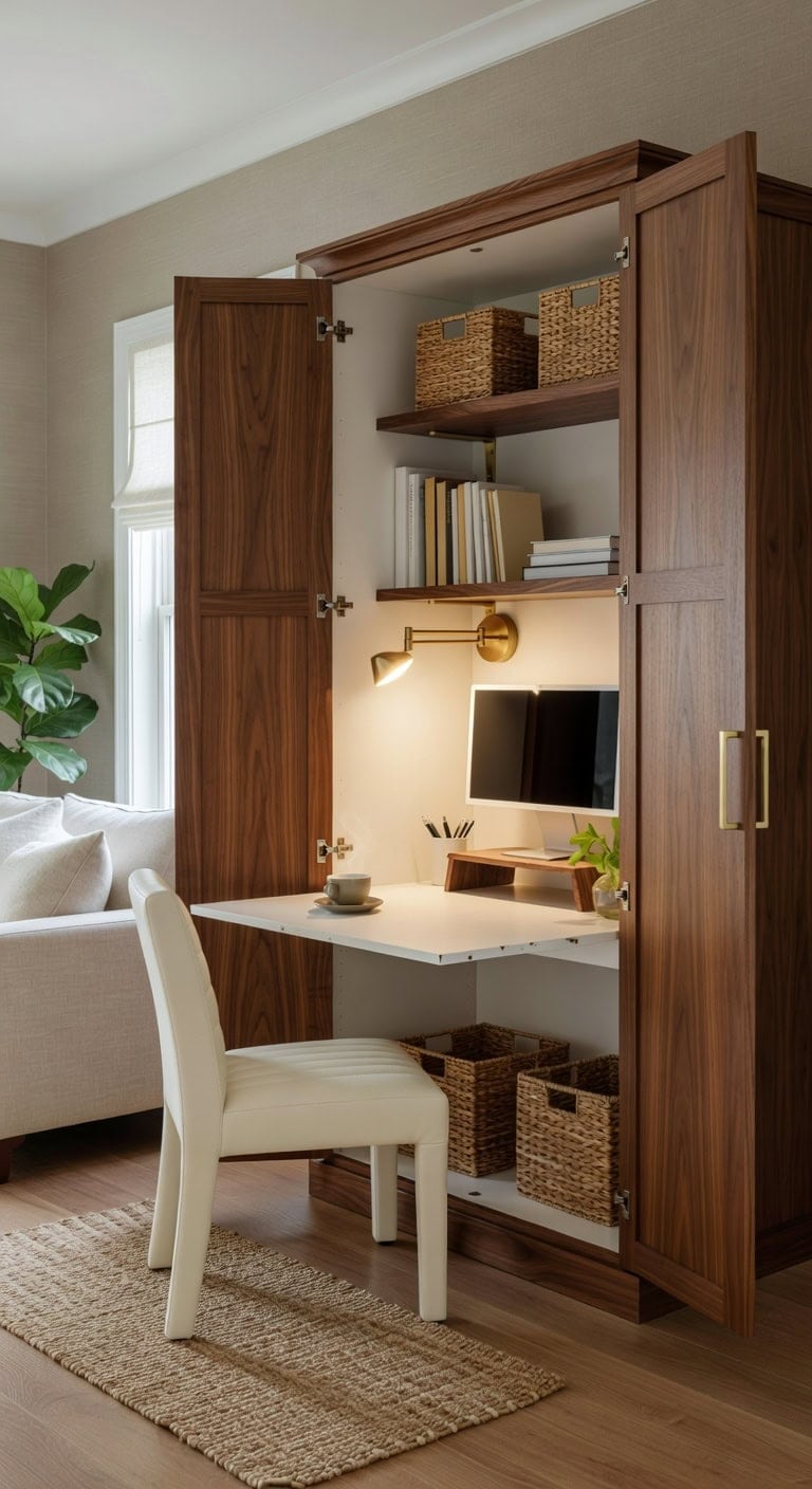 concealed work zone organized yet warm