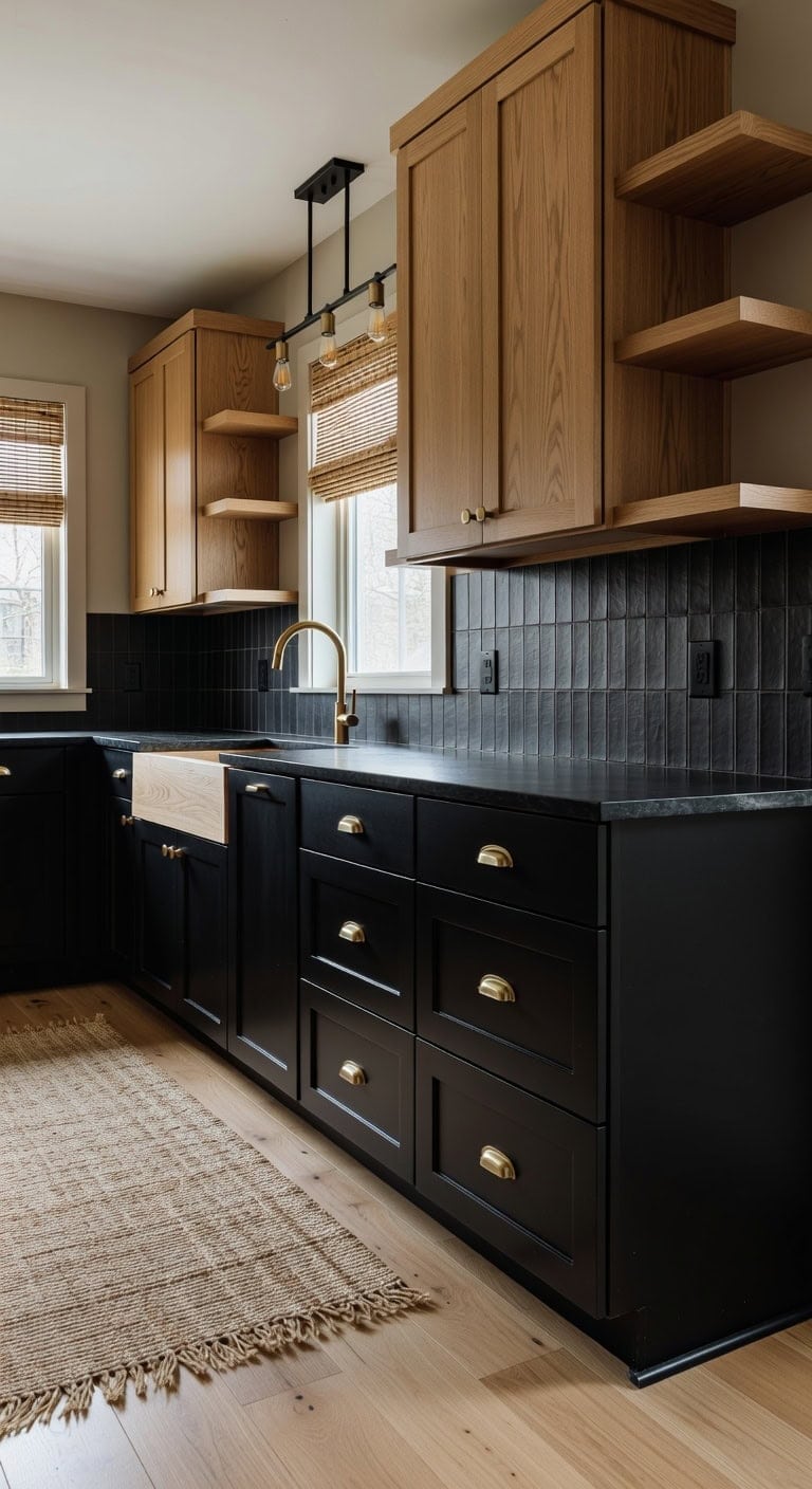 contrasting tones textures and finishes