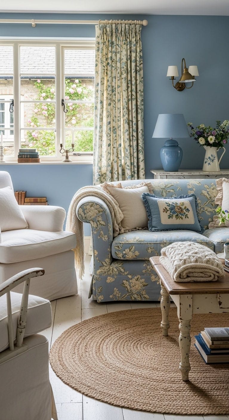 cozy cheerful english cottage atmosphere