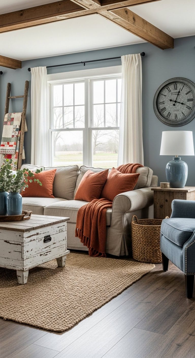 cozy farmhouse rustic vintage charm