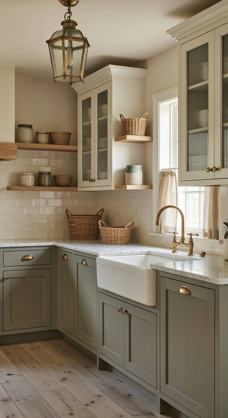 cozy farmhouse style kitchen