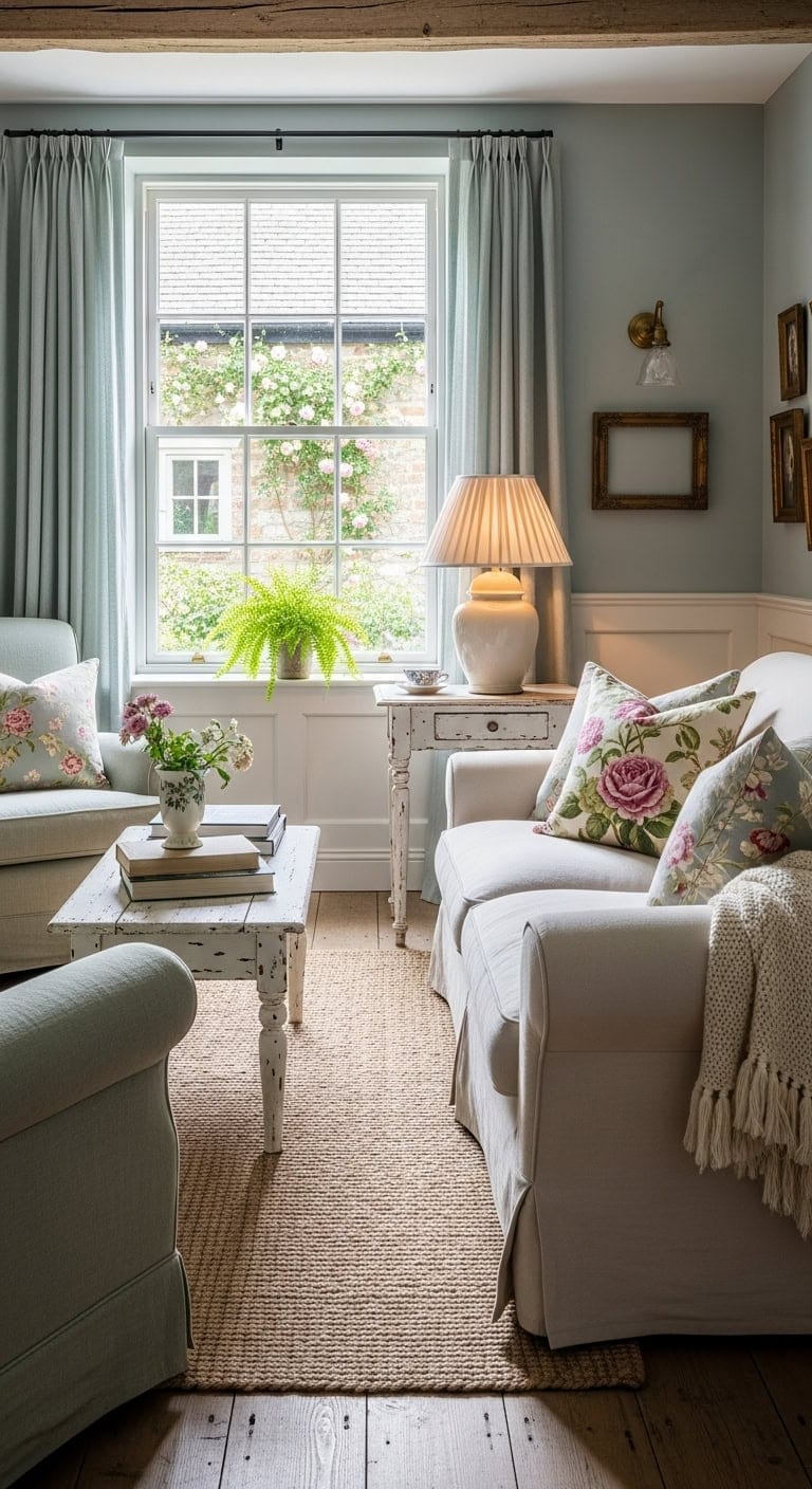 cozy floral english cottage retreat