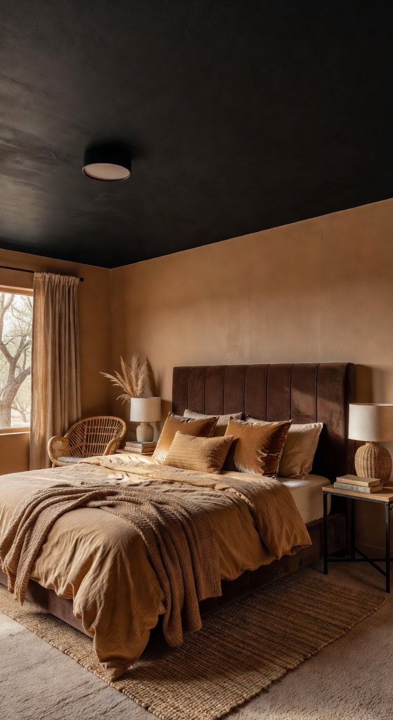 cozy intimacy through textural balance