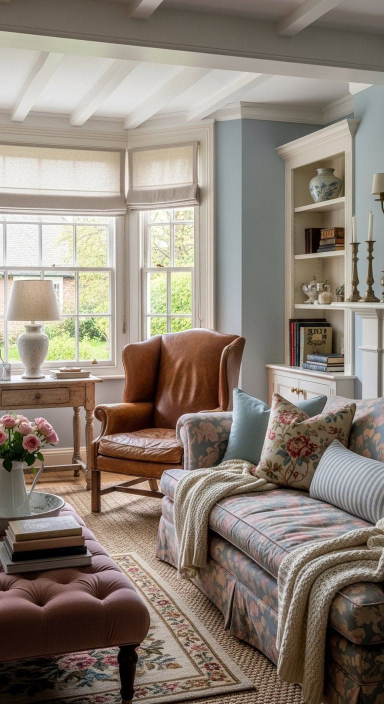 cozy layered floral collected