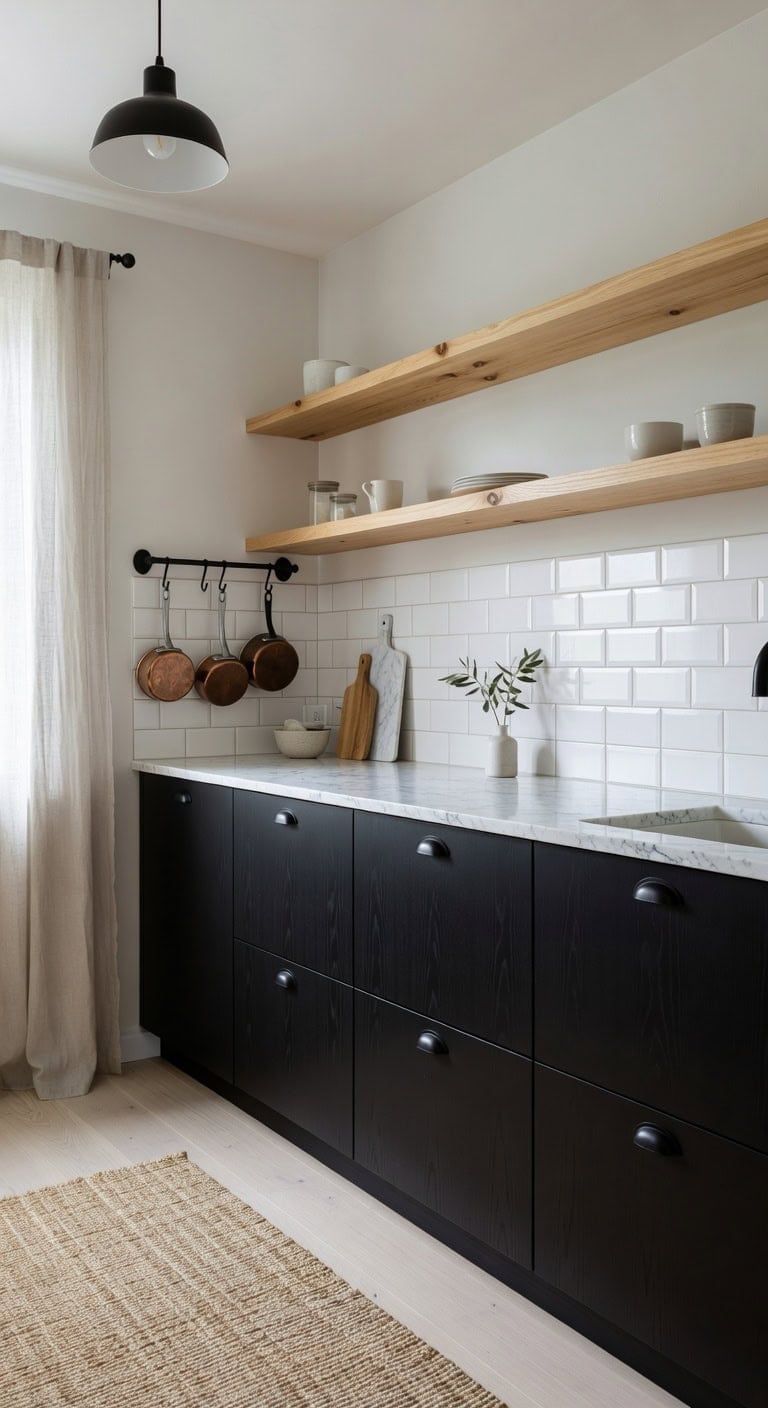 cozy minimalism with industrial warmth