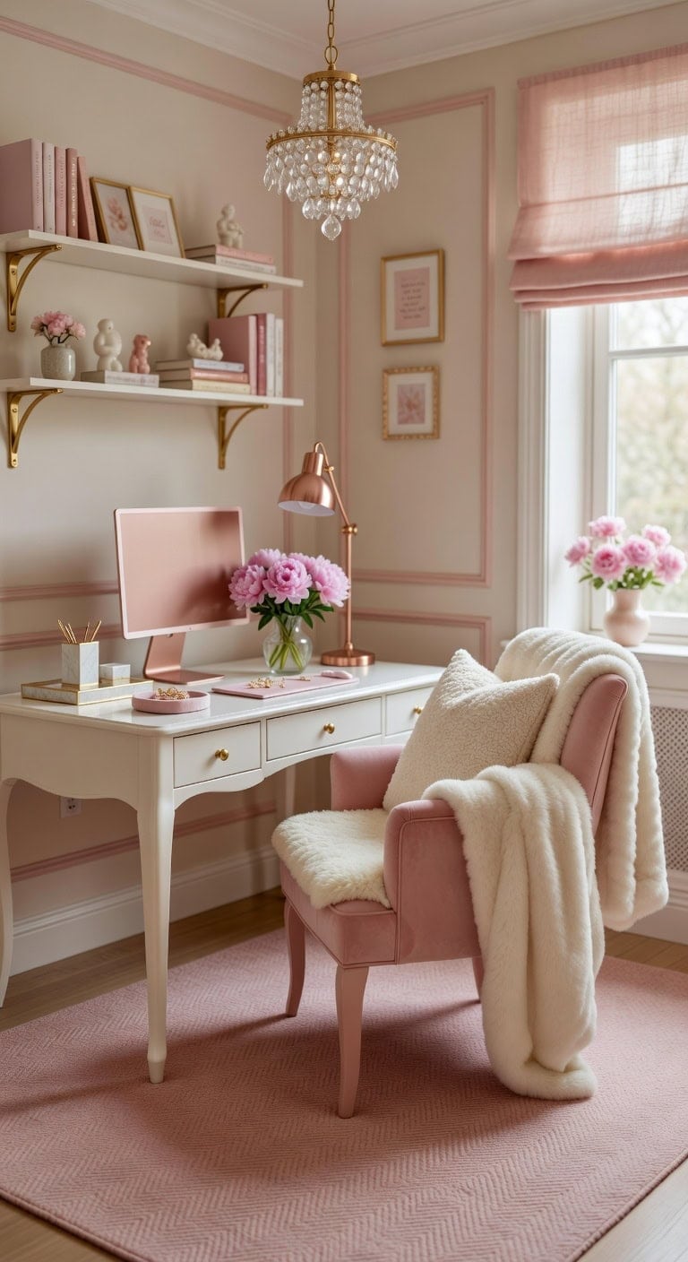 cozy office space transformation