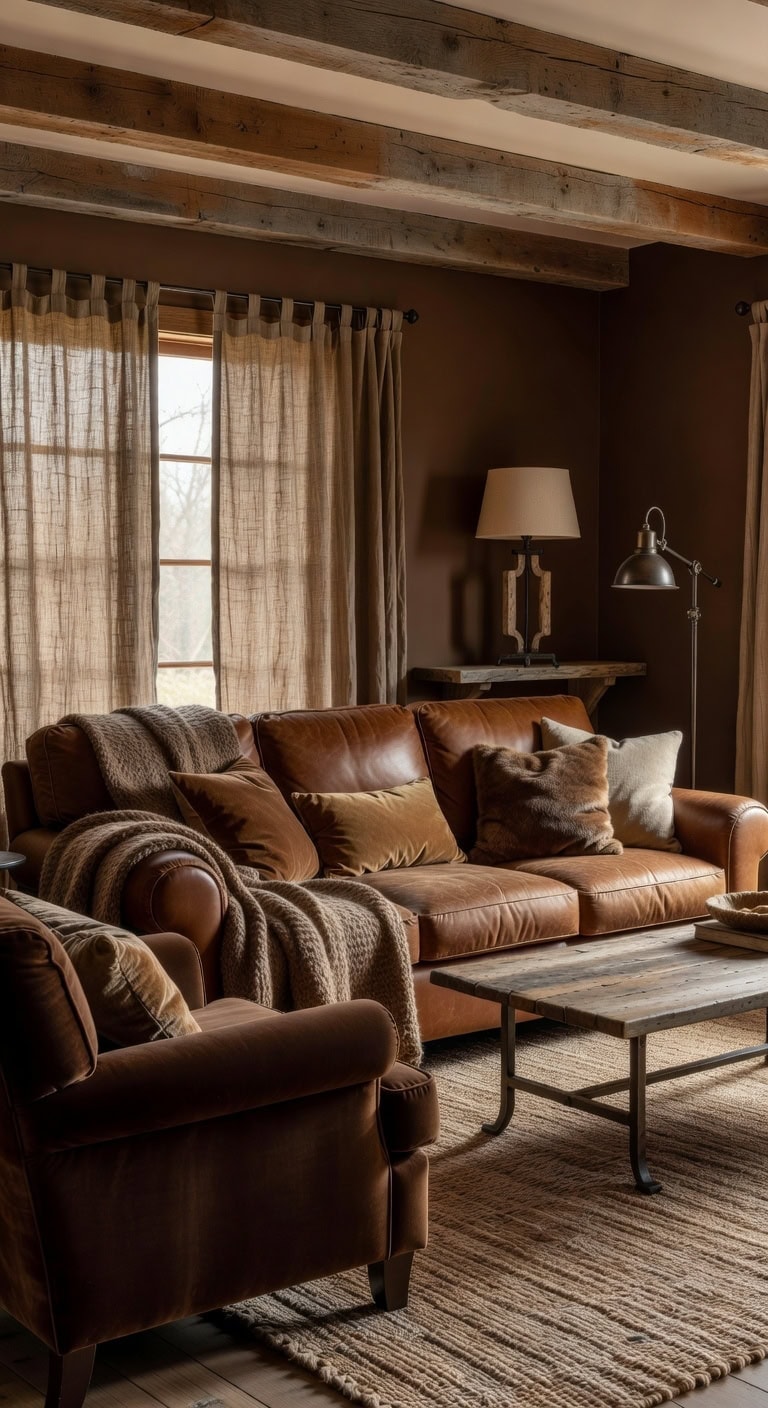 cozy rustic textured sophistication