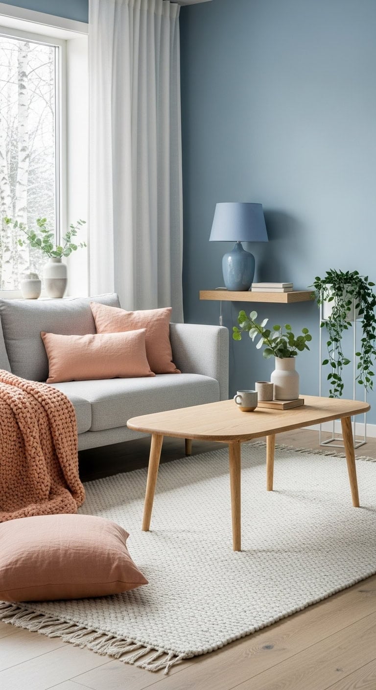 cozy scandinavian tranquility with soft colors