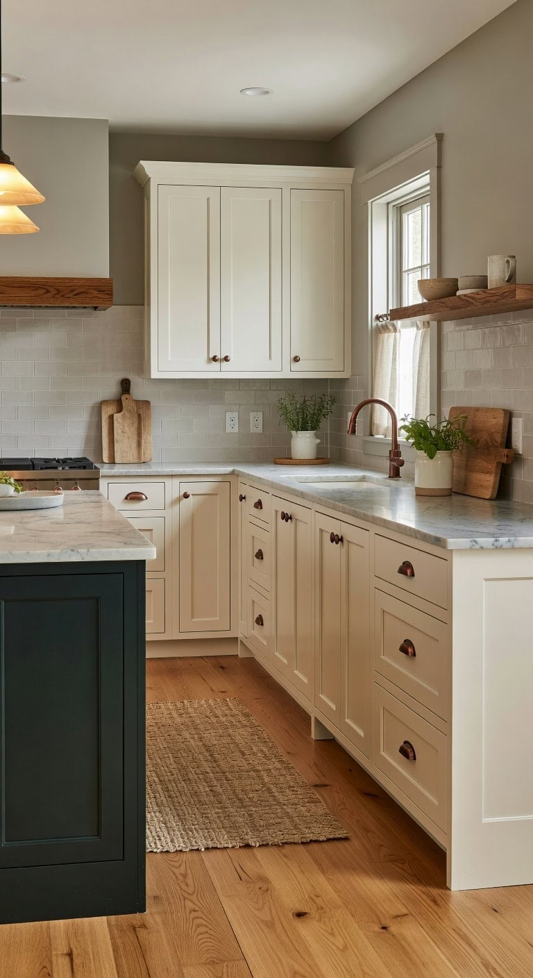 craftsman charm with color contrast