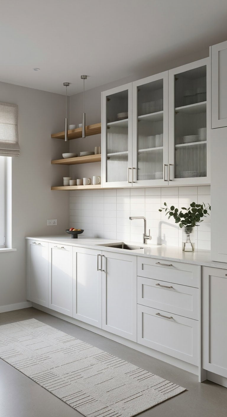 crisp calm textured minimalist