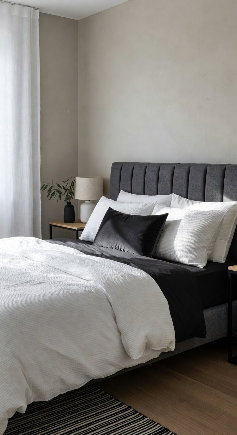 crisp tailored black and white