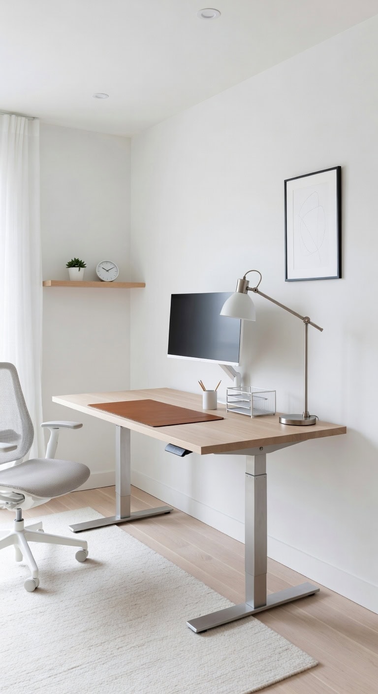 distraction free minimalist streamlined productive workspace