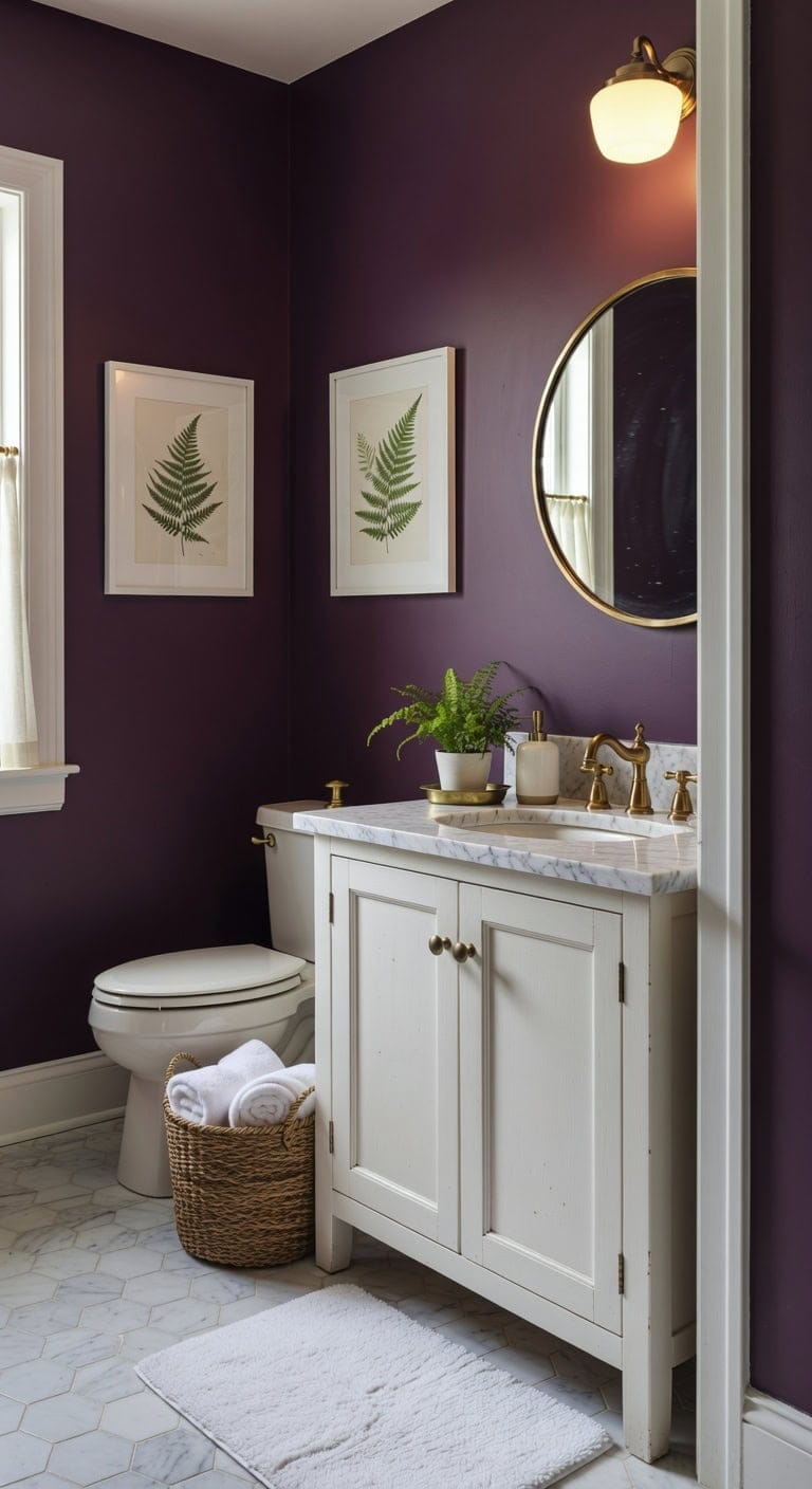 dramatic botanical art backdrop