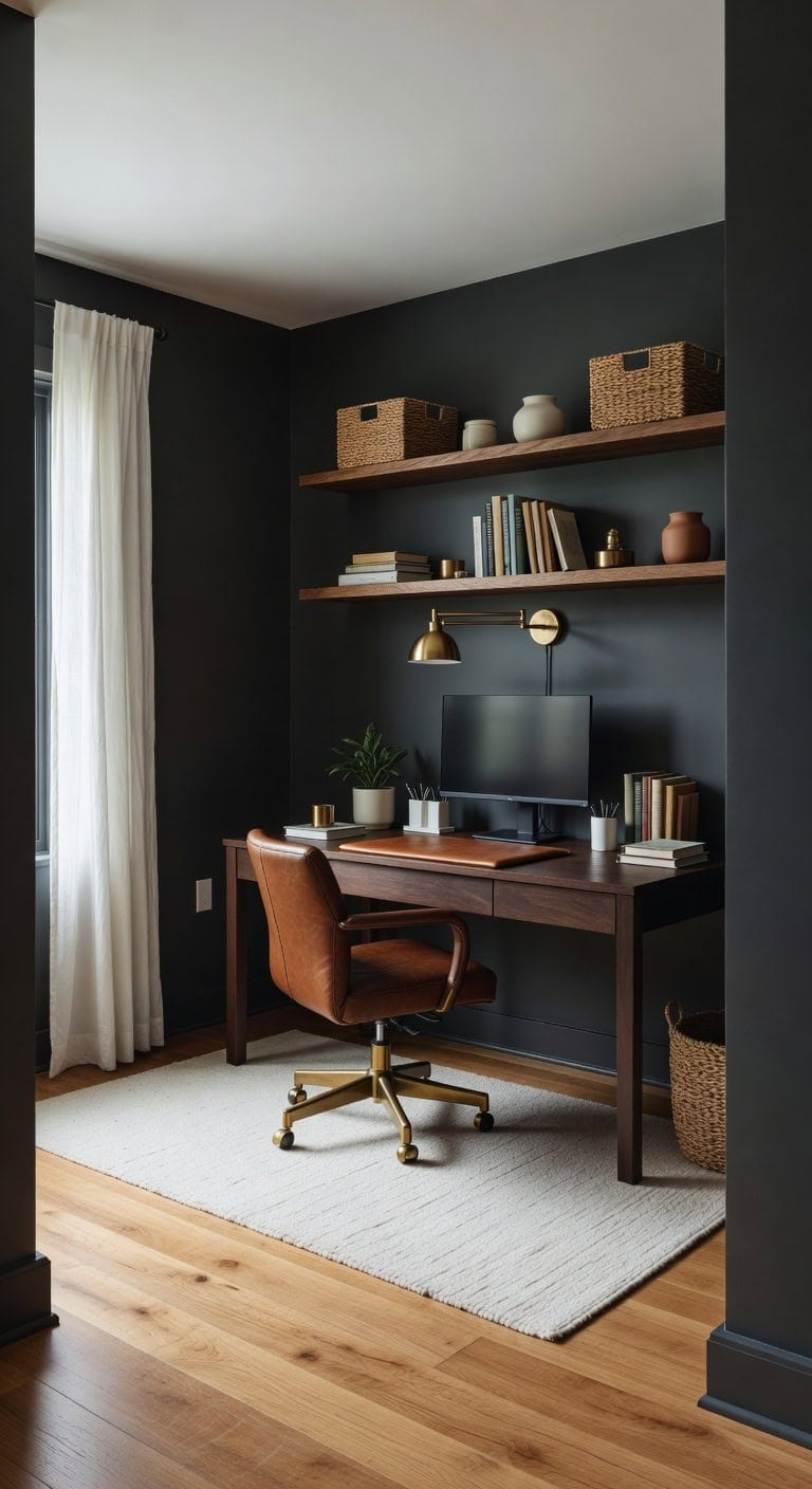 dramatic contrast with warm softness